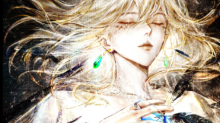 【Lukisan | Haru ˖✧◝】Di siang hari mengejar api yang berlalu, di malam hari air mata mengalir dalam h