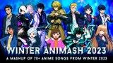 WINTER ANIMASH 2023 | A Mashup of 70+ Anime Songs from Winter 2023 // by CosmicMashups
