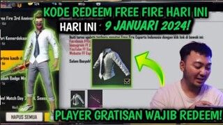 KODE REDEEM FREE FIRE TERBARU 9 JANUARI 2024 HARI INI | KODE REDEEM FF TERBARU 9 JANUARI 2024