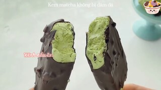 Mochi nhân kem Melona dưa lưới siêu độc lạ + Kem matcha phủ sôcla & thạch uốn éo