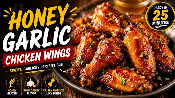 Honey Garlic Chicken Wings | Homemade Cooking
