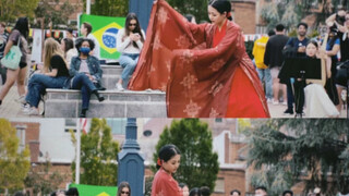 DC Fuyao Hanfu Society, USA | Solo performance of "Xiangji Dance" with live pipa accompaniment at th