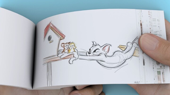 Buku putar tangan Tom dan Jerry versi 3D dengan lebih dari 2.000 halaman