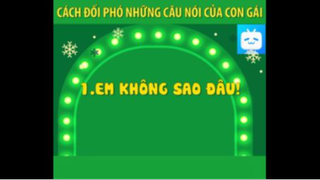 CÁCH ĐỐI PHÓ NHỮNG CÂU HỎI KHÓ CỦA PHỤ NỮ #funny