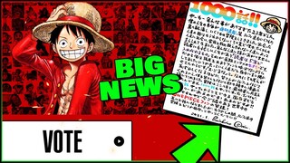 Eiichiro Oda's CHAPTER 1000 Message + NEW One Piece Popularity GLOBAL Poll! | B.D.A Law