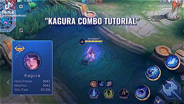 tutorial combo skil kagura dari shikigami