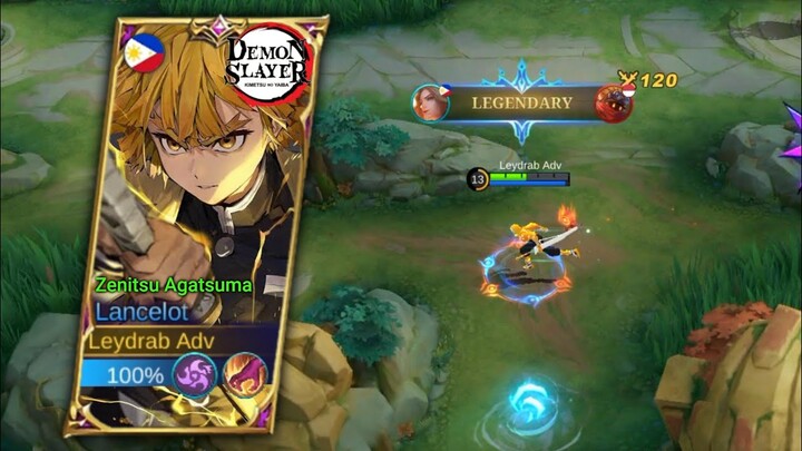 Lancelot New Upcoming Demon Slayer Skin | Zenitsu Agatsuma Gameplay | Mobile Legends: Bang Bang