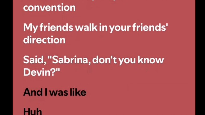 When did you get hot? By: Sabrina Carpenter