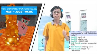 Aku Dikirim Donasi MEMATIKAN untuk JOGET di Live Minecraft Hardcore..