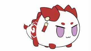 Dragon Bubble shakes her butt for one minute