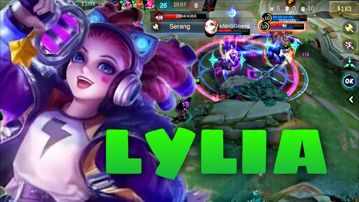 LYLIA ACAK ACAK LAWAN DI MLBB 😱