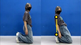 How to kneel down and stand up quickly? Keep your shoulders and heels vertical