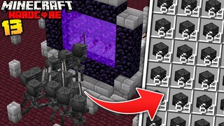 I Built an OP Wither Skeleton Farm in Minecraft Hardcore