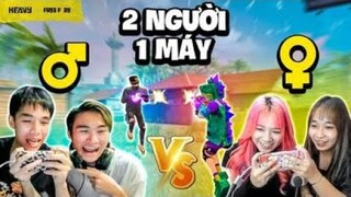 Trận Đấu 2 Người 1 Máy Tranh Giành Quyền Lực | 2 Nam Vs 2 Nữ | HEAVY Free Fire