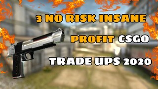 3 NO RISK INSANE PROFIT TRADE UPS #17 | CSGO Trade-ups 2020 | elsu