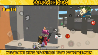 WHEN VALORANT KING OF SNIPER PLAY SAUSAGE MAN 2 AWM 20 KILLS GAMEPLAY