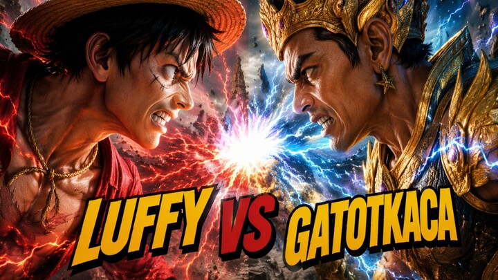 "What If" Luffy vs Gatot Kaca ! Pertarungan yang epic