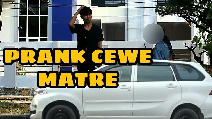 NYAMAR JADI GEMBEL PRANK CEWEK MATRE!
