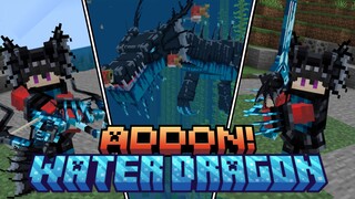 ADDON ARMOR DARI NAGA AIR! - Minecraft Bedrock Water Dragon Boss Add-On 1.21+