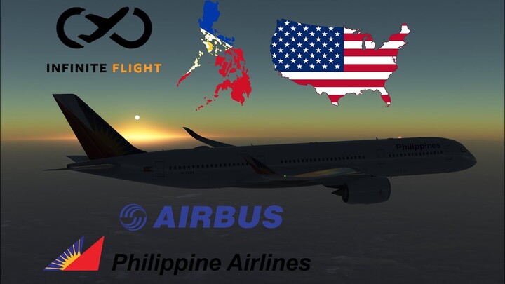 Infinite Flight GLOBAL: Manila (MNL) to New York (JFK) | TIMELAPSE | Philippines Airlines | A350-900