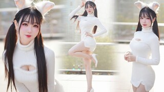 本来是想去广场上跳支兔子舞……bunny style