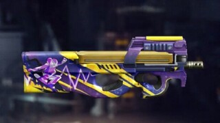 mencoba senjata p90