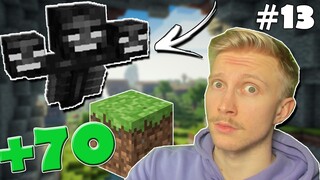 Valmistaudutaan SUUREEN TAISTOON! | Eka Wither KALLO 💀 | 70 Blockin LAAJENNUS | Rajattu MINE | #13