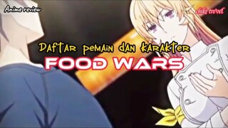 Daftar pemeran dan karakter film anime food wars