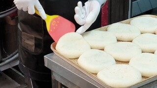 Bánh Rán Nhân Đậu Đỏ/ Red bean donuts - Món ăn đường phố Hàn Quốc/ Korean street food