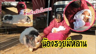 น้องรวยดีใจมีหลาน🐖