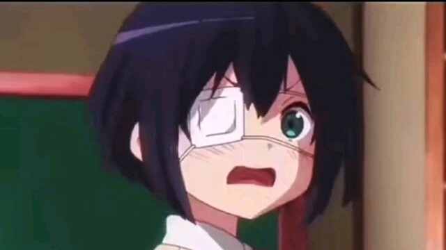 Rikka: Yuta "I'll punish you by making you kneel on the iron washboard"