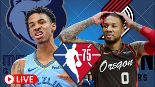 🔴LIVE NBA - MEMPHIS GRIZZLIES VS PORTLAND TRAILBLAZERS  | OCTOBER 27, 2021