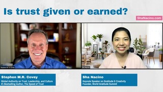 Is trust given or earned?