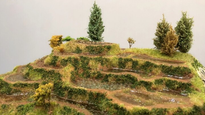 [Miniature] Autumen Rain On Terraced Fields