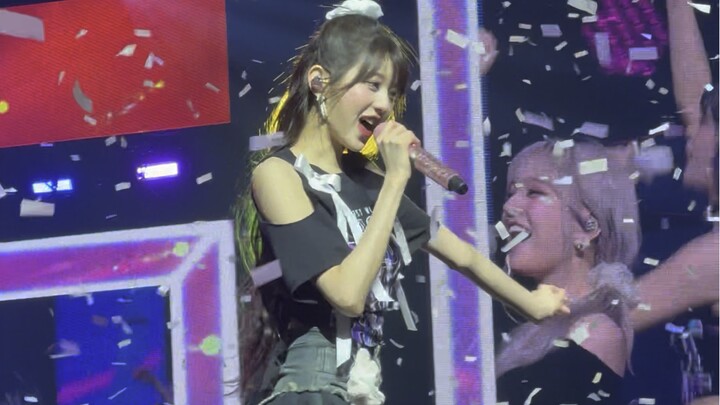 Jang Won-young spins around right in front of me.