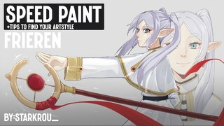 TIPS MENEMUKAN ARTSTYLE + SPEED PAINT| FRIEREN | SOUSOU  NO FRIEREN |