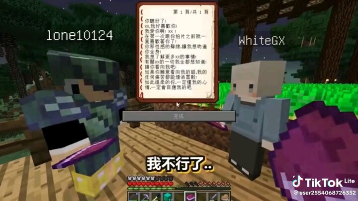 阿神和羽毛在我的世界弹钢琴