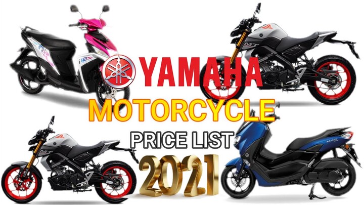 PRESYO NG YAMAHA MOTORCYCLE SA PILIPINAS NGAYONG 2021