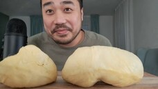 ASMR Durian (Eating Sounds) + Storytime: Travel Planning San Francisco ✈️🧳