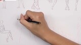 [Basics of painting] Human body dynamic cube demonstration tutorial