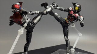 KO Kamen Rider Black Armor Dou Domestik Patung Tulang Asli SHF Video Unboxing Produk Besar wd Black 