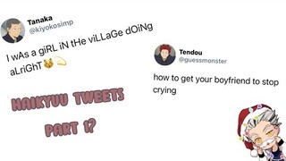 if haikyuu characters had twitter ~ part 1?