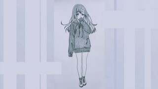 MENGGAMBAR ANIME CEWEK FULL BODY (SELURUH TUBUH ) || UNTUK PEMULA