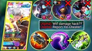 YIN VS TOP GLOBAL ALPHA | YIN BEST BUILD & EMBLEM TO COUNTER ALPHA IN SIDELANE | MOBILE LEGENDS