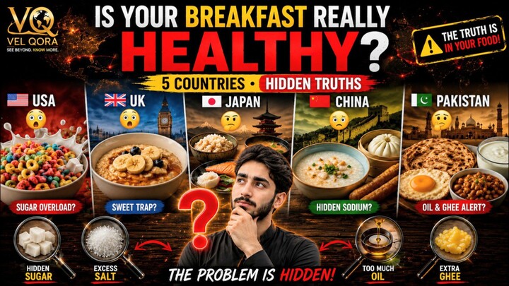 Is Your Breakfast Really Healthy? 😱 5 Countries, Hidden Truths!#HealthyBreakfast #HealthyFoodTruths