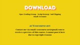 Opes Trading Group – Scalp Strategy And Flipping Small Accounts – Free Download Courses