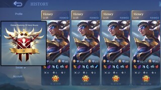 USE THIS BRUNO BROKEN BUILD FOR EASY WINSTREAK | BRUNO BEST BUILD AND EMBLEM MLBB