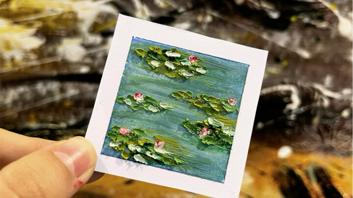 สอนทำสีน้ำมัน "Monet Water Lily"🪴