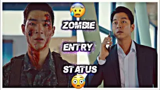😱Zombies Entry Scene😖Zombie Transformation😳Train to Busan Status😨 Kdrama Status🔥Best Zombies Status😱