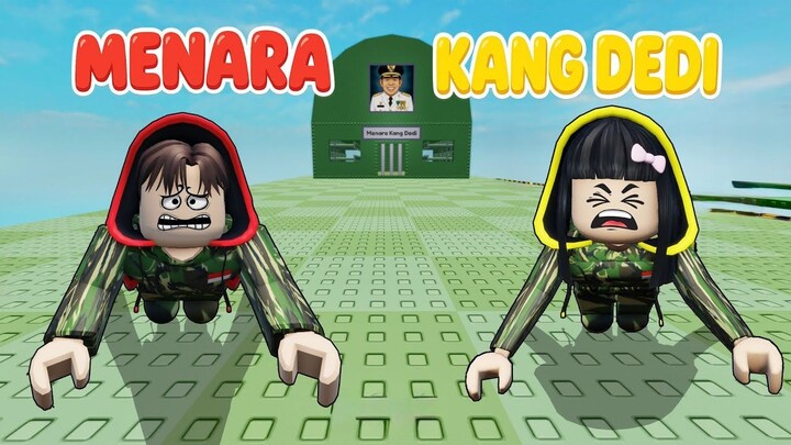 Yuta, Mio Dan Baby Celine Masuk Tower Barak Militer Kang Dedi  ROBLOX